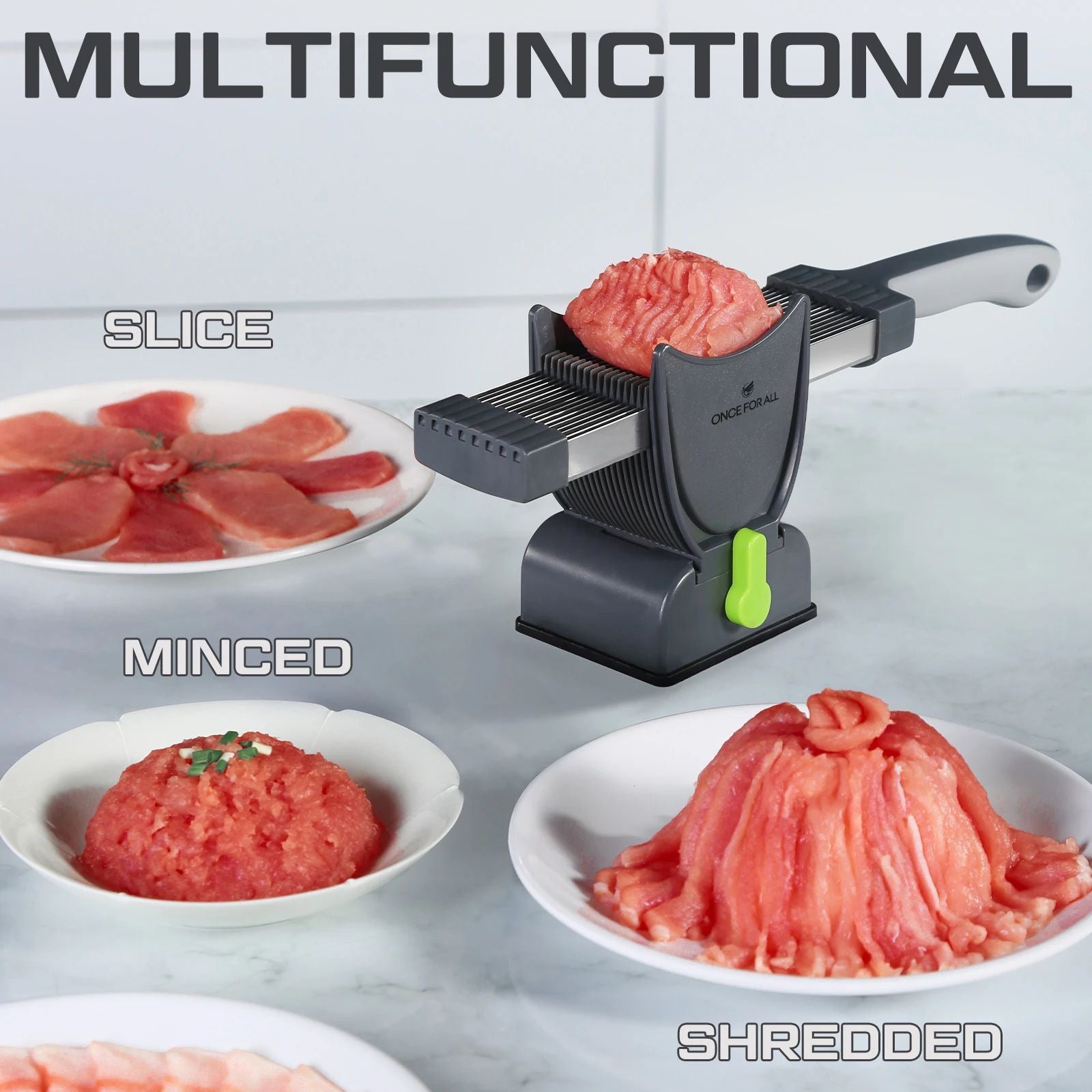 Fatiador de Carne Manual de Aço Inoxidável KBN!