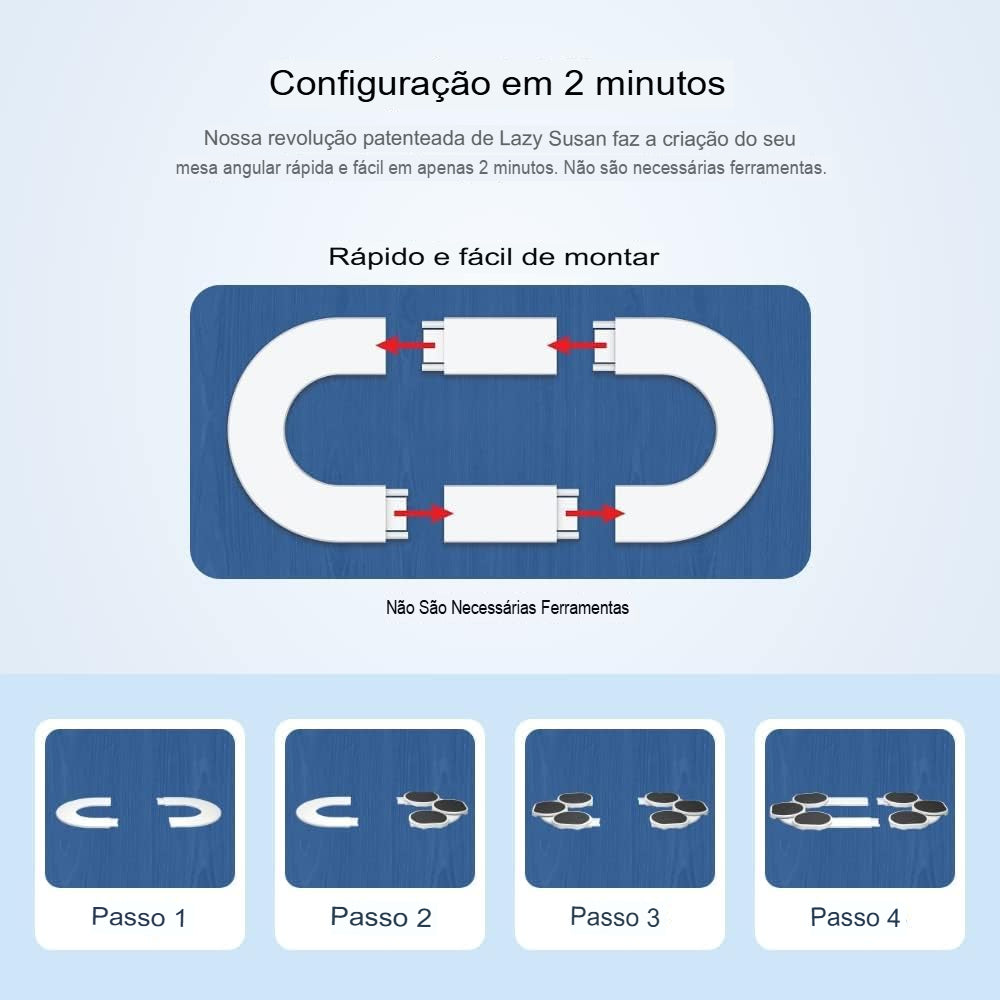 Plataforma Giratória para Mesa de Jantar KBN