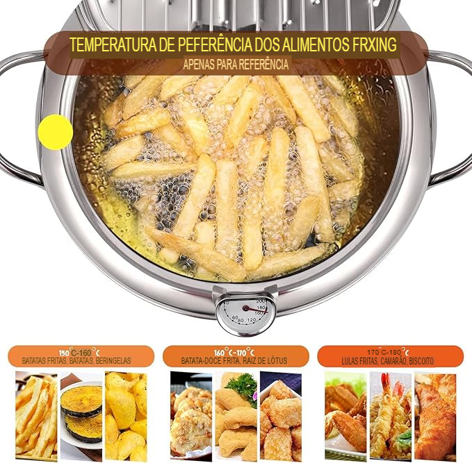 Fritadeira em Aço Inox com Termômetro KBN