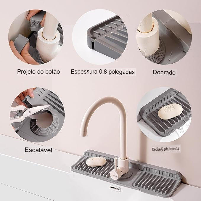 Tapete de Drenagem para Pia de Cozinha e Banheiro KBN