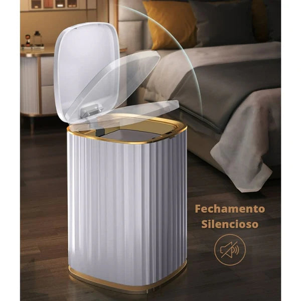 Lixeira para Banheiro e Cozinha Automática com Sensor Inteligente KBN