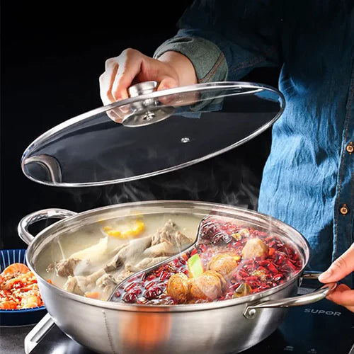 Panela de Inox KBN com Divisória - DuoPan