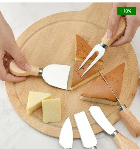 Kit de Utensílios com Alça de Madeira da KBN WoodTouch