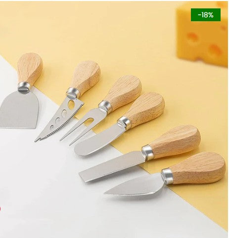 Kit de Utensílios com Alça de Madeira da KBN WoodTouch