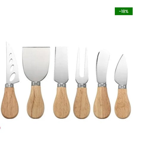 Kit de Utensílios com Alça de Madeira da KBN WoodTouch