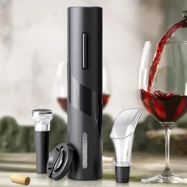 Abridor de Vinho Elétrico Recarregável com Design Sofisticado KBN