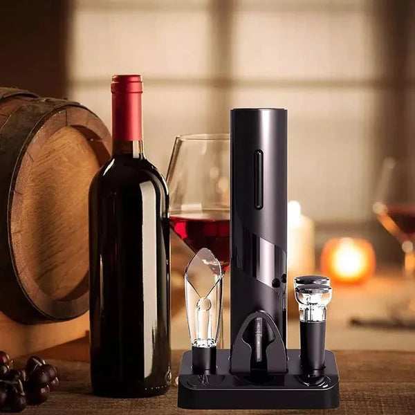 Abridor de Vinho Elétrico Recarregável com Design Sofisticado KBN