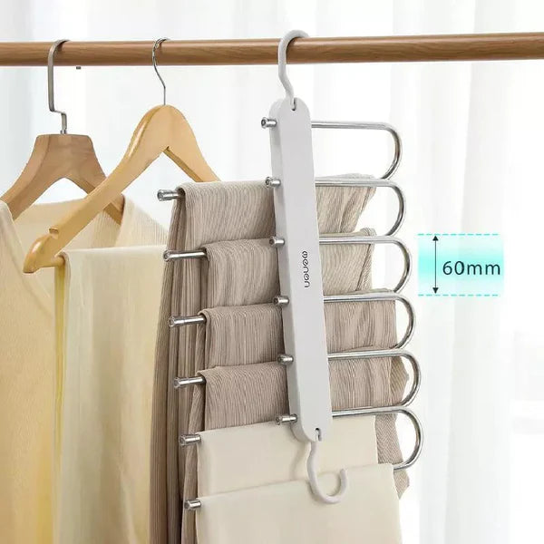 Cabide Organizador de Calças 6 em 1 para Guarda-Roupa KBN