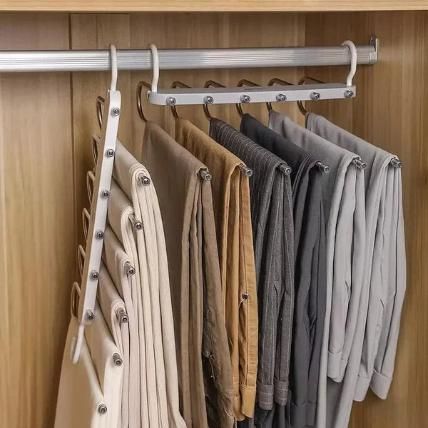 Cabide Organizador de Calças 6 em 1 para Guarda-Roupa KBN
