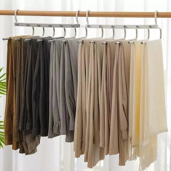 Cabide Organizador de Calças 6 em 1 para Guarda-Roupa KBN