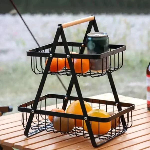 Cesta de Fruta 2 Andares Fruteira de Mesa KBN