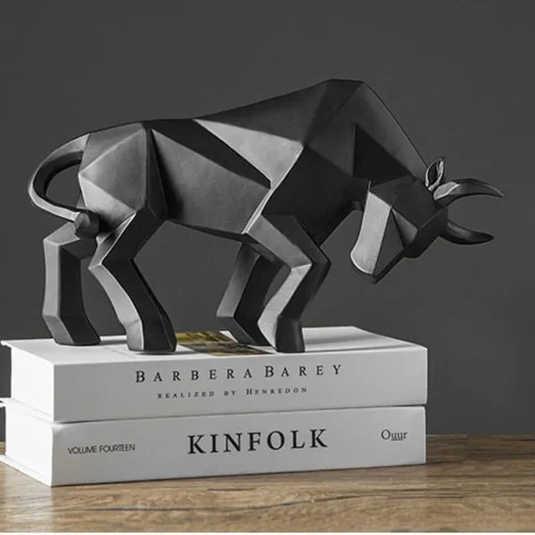 Decoração de Mesa de Resina Estátua Touro KBN