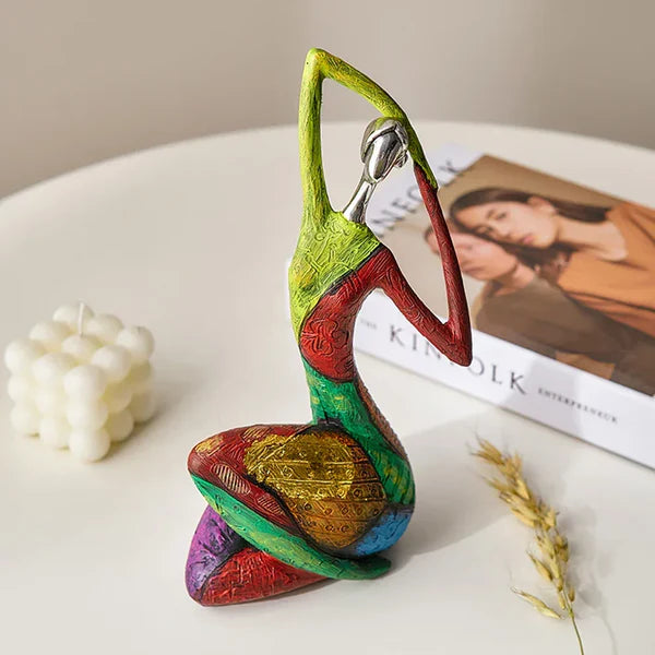 Escultura Abstrata Estilo Nórdico em Resina para Decoração KBN