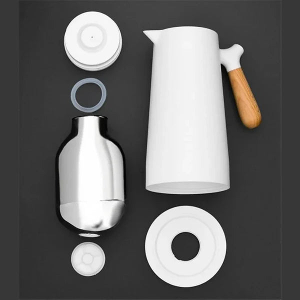 Garrafa Térmica para Café Vidro Borossilicato 1L para Bebidas Quentes KBN