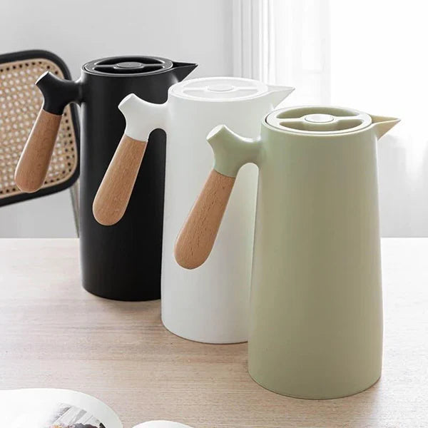 Garrafa Térmica para Café Vidro Borossilicato 1L para Bebidas Quentes KBN