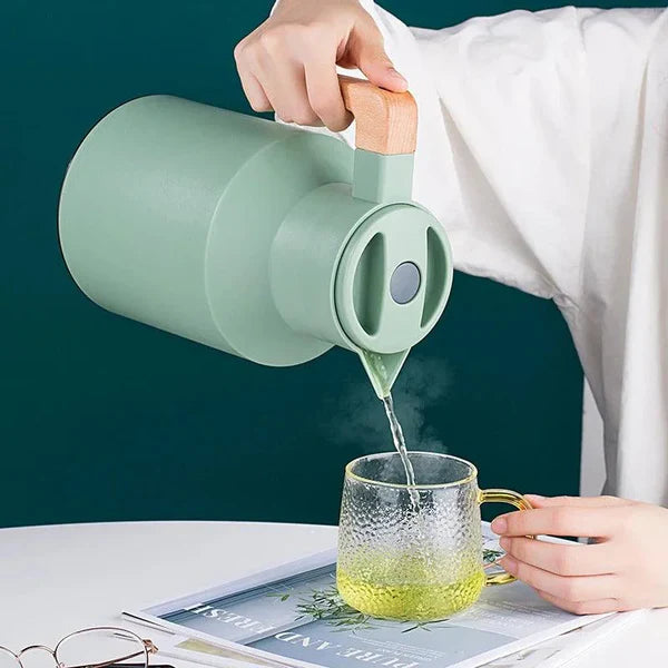 Garrafa Térmica de Inox para Café e Chá com Forro de Vidro KBN