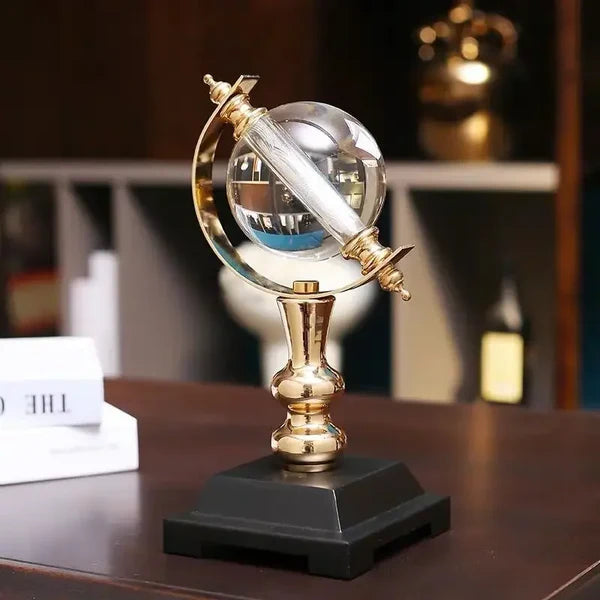 Globo de Cristal Europeu Decorativo para Escritório e Sala KBN