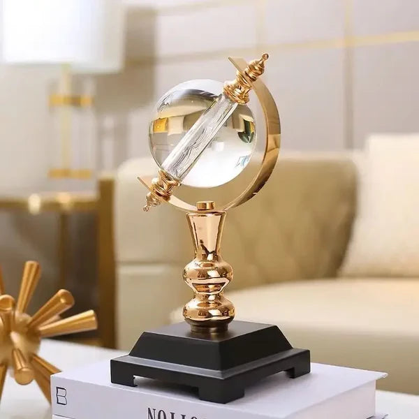 Globo de Cristal Europeu Decorativo para Escritório e Sala KBN