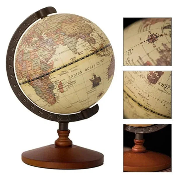Globo Terrestre Decorativo com Mapa em Inglês para Mesa KBN