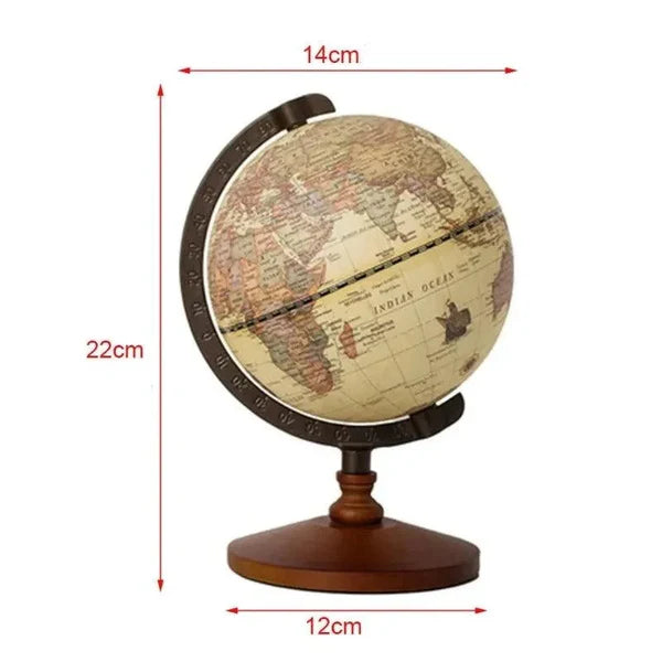 Globo Terrestre Decorativo com Mapa em Inglês para Mesa KBN