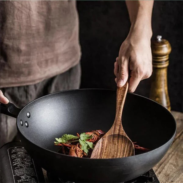 Kit Utensílios de Cozinha 7 Peças de Madeira KBN WoodTouch