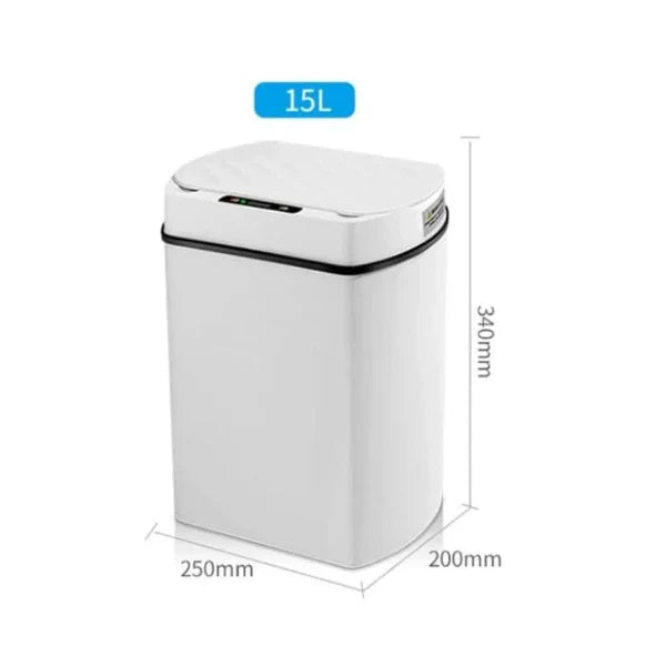 Lixeira Inteligente 15L com Sensor Automático para Banheiro e Cozinha KBN