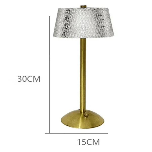 Luminária LED Europeia com Dimer USB para Quarto e Bar KBN