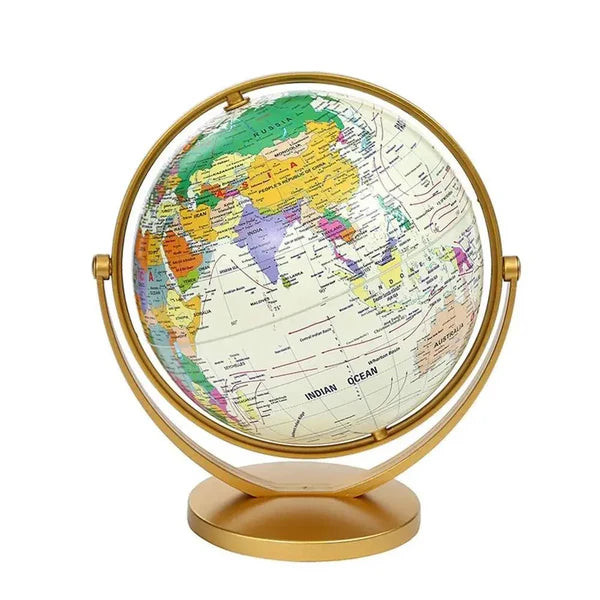 Mini Globo Terrestre Retrô para Decoração de Estante KBN