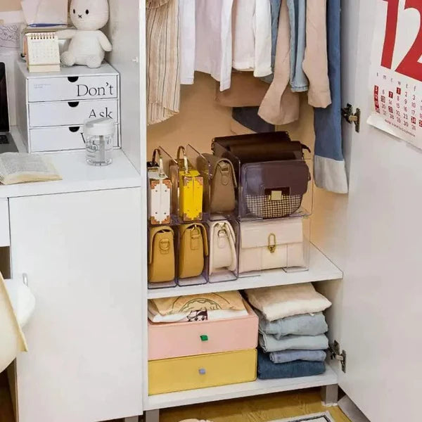 Organizador de Bolsas e Acessórios Acrílico Transparente KBN