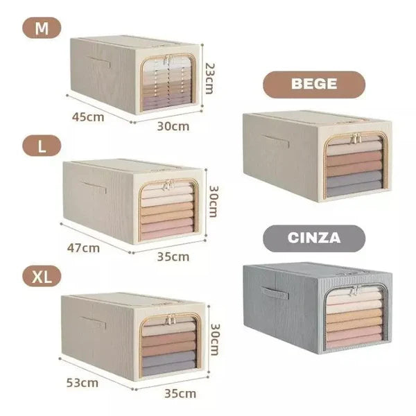 Organizador de Guarda Roupas em Tecido Premium para Closet KBN