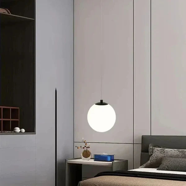 Lustre Pendente de Vidro com LED para Sala e Quarto KBN