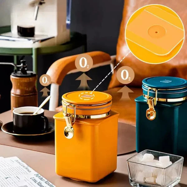 Organizador de Cozinha Porta Alimentos Hermético com Tampa Vedação KBN