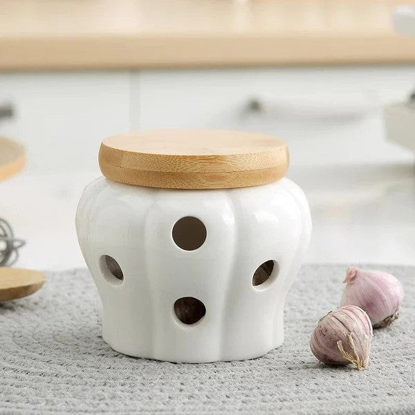Pote de Alho Cerâmica KBN HerbPot