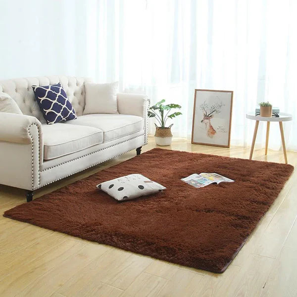 Tapete Felpudo Liso Antiderrapante para Sala e Quarto KBN