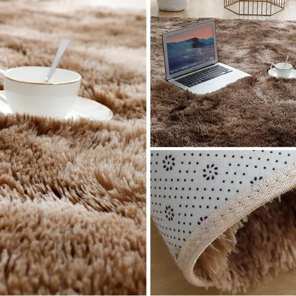 Tapete Felpudo Mescla Antiderrapante para Sala e Quarto