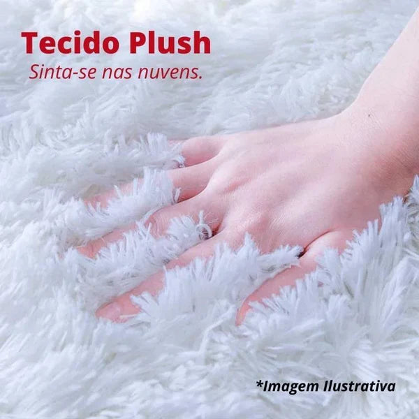 Tapete Felpudo Mescla Antiderrapante para Sala e Quarto