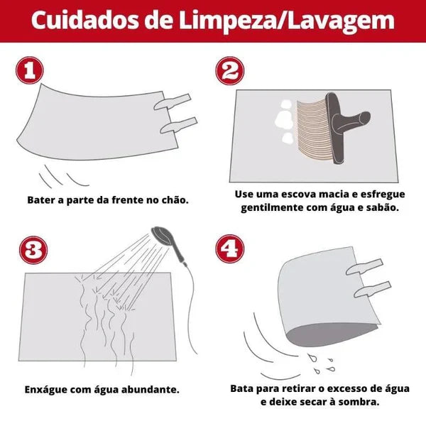 Tapete Felpudo Mescla Antiderrapante para Sala e Quarto