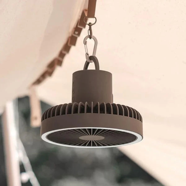 Ventilador Portátil Recarregável Preto com 3 Velocidades para Casa KBN