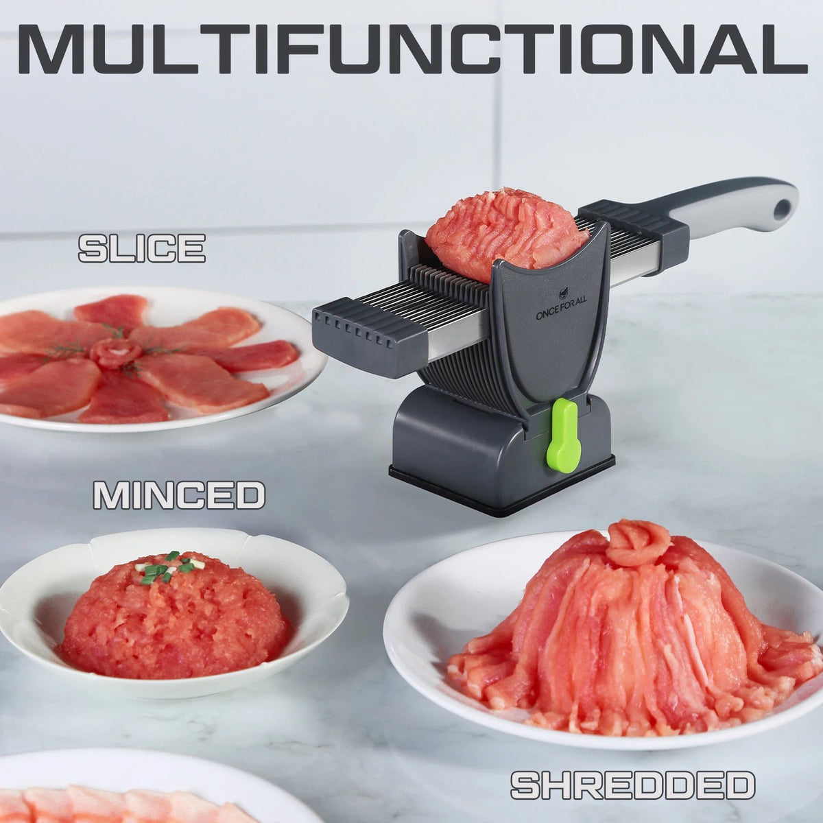 Fatiador de Carne Manual de Aço Inoxidável KBN!