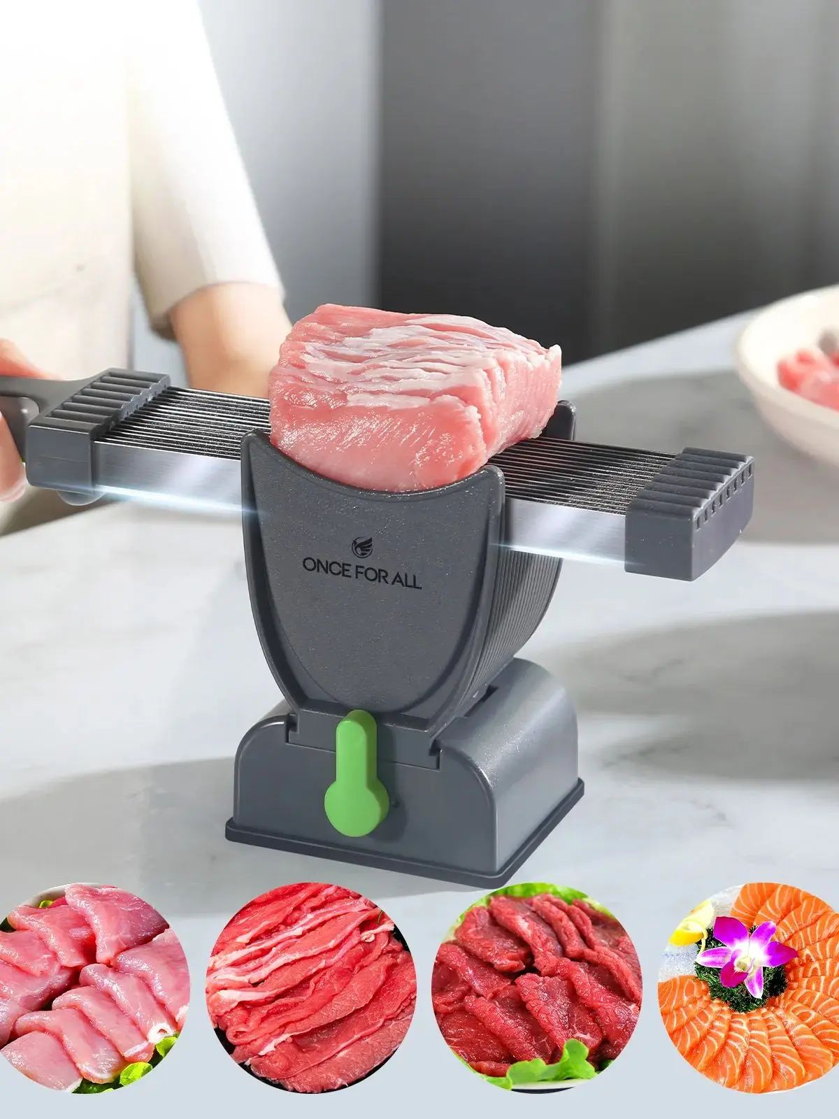 Fatiador de Carne Manual de Aço Inoxidável KBN!