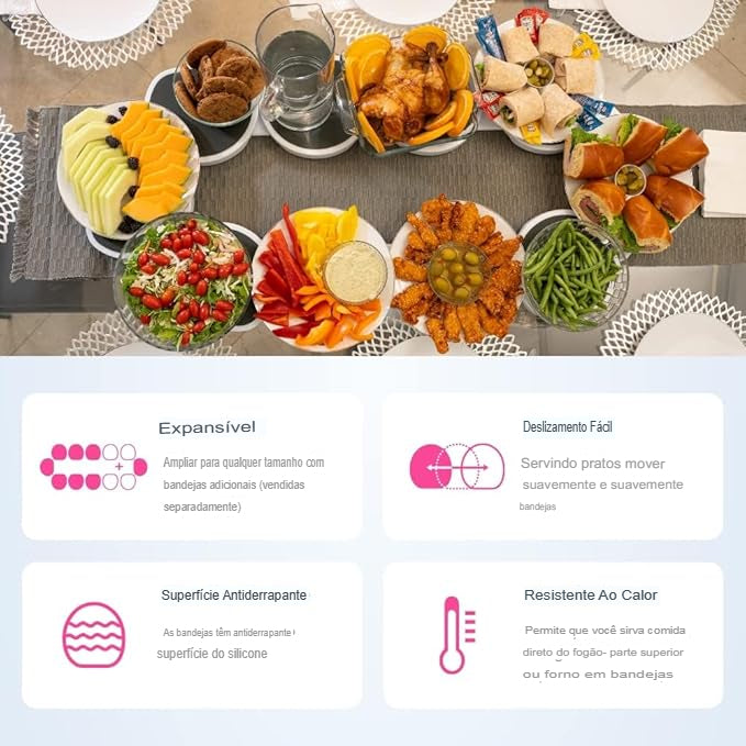 Plataforma Giratória para Mesa de Jantar KBN