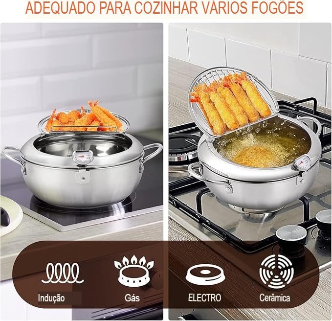 Fritadeira em Aço Inox com Termômetro KBN