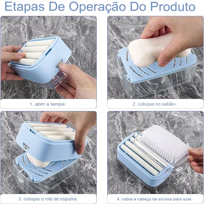 Estojo Para Sabão com Escova KBN