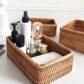 Cesto Decorativo Trançado Organizador Natural KBN