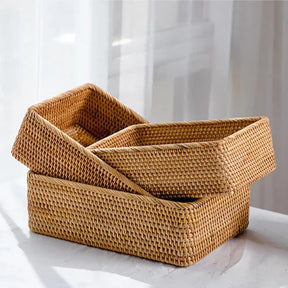 Cesto Decorativo Trançado Organizador Natural KBN