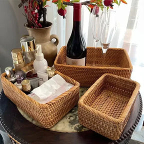 Cesto Decorativo Trançado Organizador Natural KBN