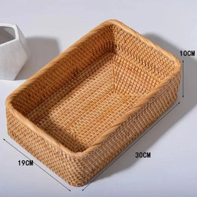 Cesto Decorativo Trançado Organizador Natural KBN
