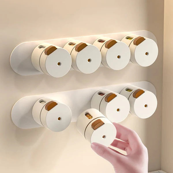 Kit de Porta-Temperos Magnéticos KBN Linha SpiceWall Pro