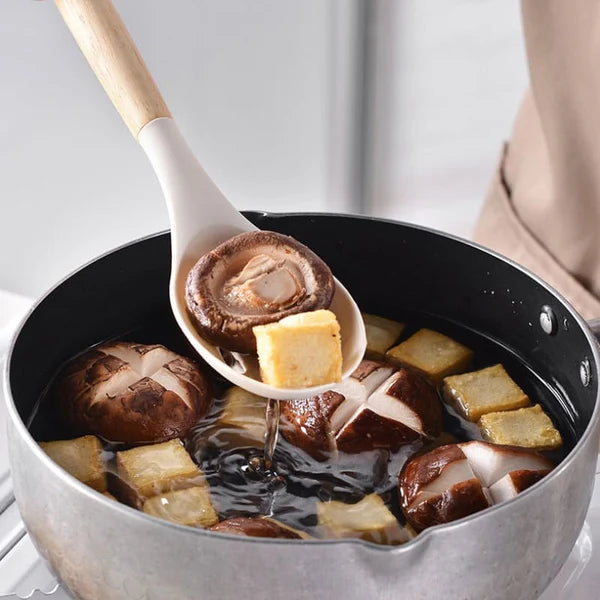 Kit de Utensílios de Cozinha de Silicone KBN WoodTouch