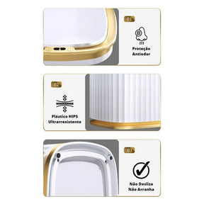 Lixeira para Banheiro e Cozinha Automática com Sensor Inteligente KBN